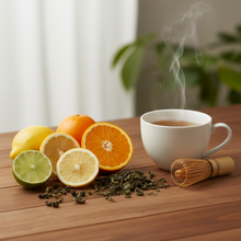Load image into Gallery viewer, Citrus Ginger Gunpowder Green Tea Dry Blend 2 oz
