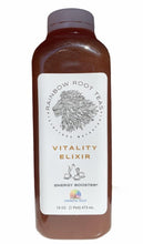 Load image into Gallery viewer, Alkaline Water, Strong back Bark, Cats claw, Horny Goat Weed, Chaney Root, Turmeric, Ginger, Clove, Catuaba Bark & Organic spices.