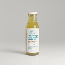 Load image into Gallery viewer, Citrus Ginger Gunpowder Green Tea Herbal Concentrate Elixir — 13 oz
