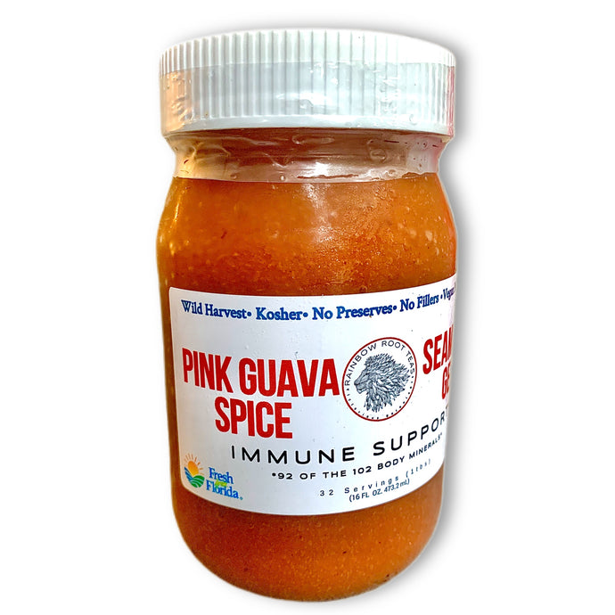 Pink Guava Spice Seamoss Gel  (Wild Harvest) - Rainbow Root Teas