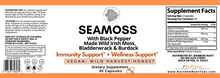 Load image into Gallery viewer, Vegan Wild Harvest Irish Seamoss Capsules - Rainbow Root Teas
