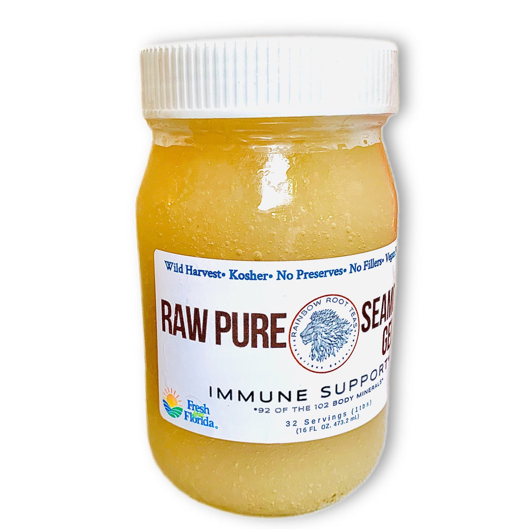 Organic Raw Pure Seamoss Gel  (Wild Harvest) - Rainbow Root Teas