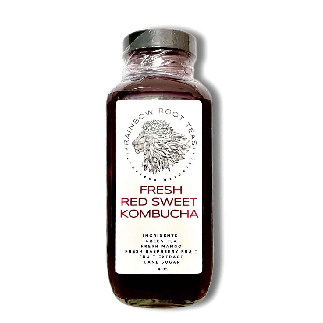 Fresh Red Sweet Kombucha - Rainbow Root Teas