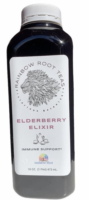 Elderberry Elixir - Rainbow Root Teas, [elderberry teas], [seamoss gels], [rainbowrrotteas]