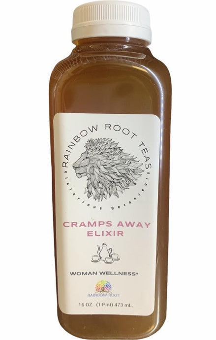 Cramp Away Elixir - Rainbow Root Teas, [elderberry teas], [seamoss gels], [rainbowrrotteas]