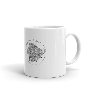 White glossy mug - Rainbow Root Teas